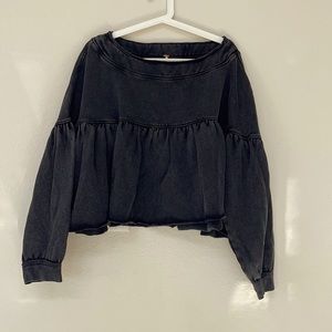 Free People off the shoulder sweatshirt